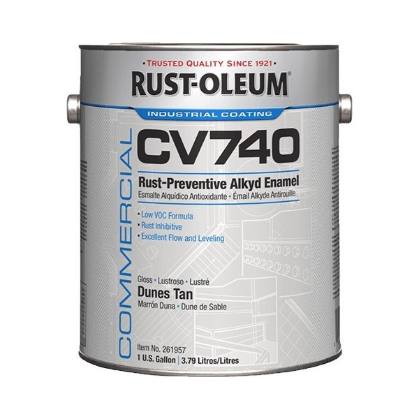 Rust-Oleum Paint, CV740, 1 gal, Pastel Tint Base, Gloss, Alkyd Enamel 255619 - main